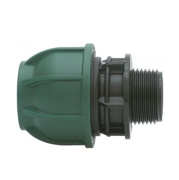 PE klemkopp. 16mmx 1/2" bu.dr. PN10