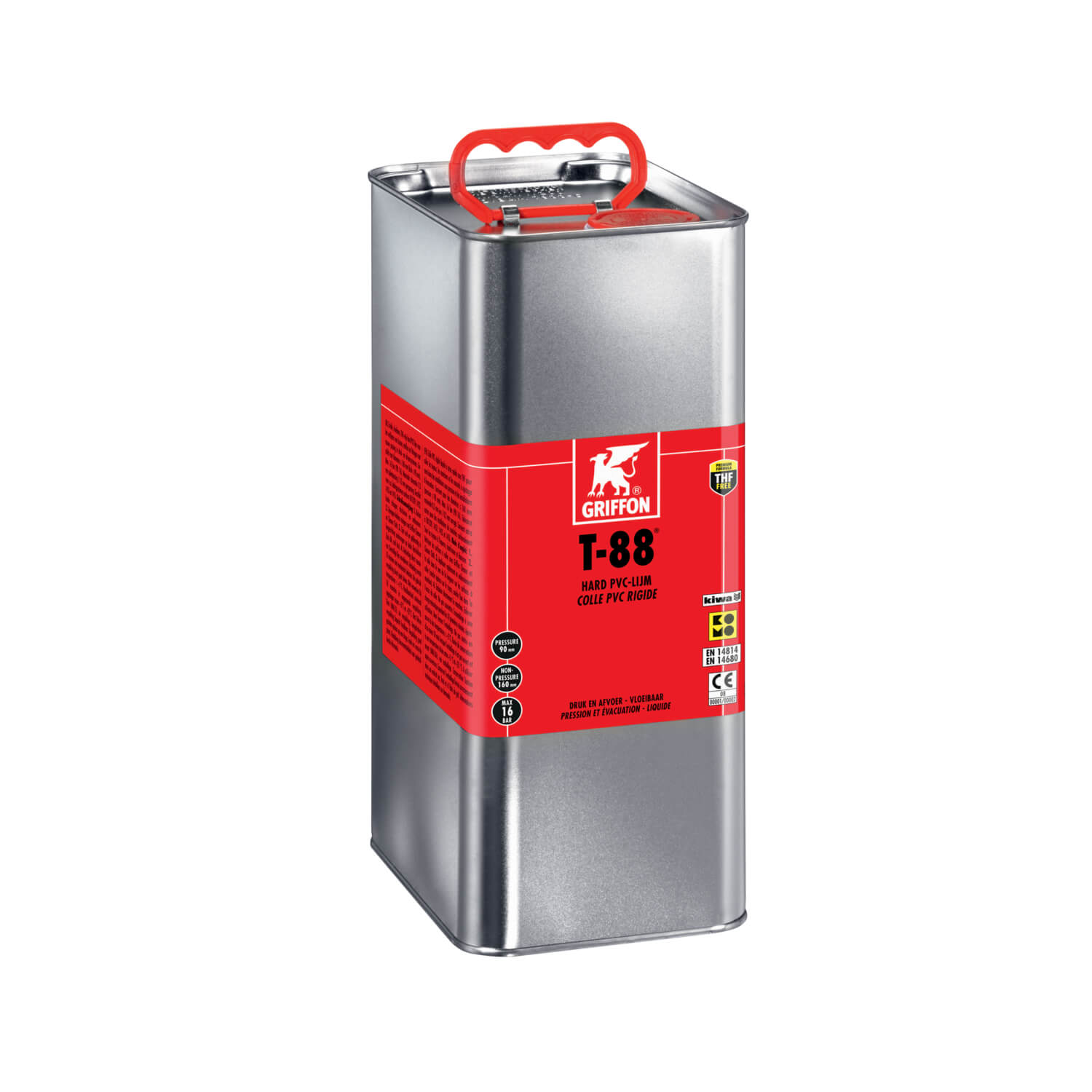 Griffon PVC lijm T-88, Kiwa, 1000ml