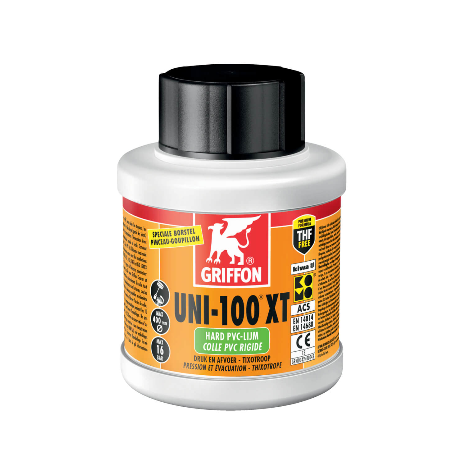 Griffon PVC lijm UNI-100 XT, Kiwa